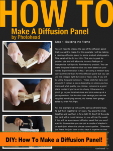 How To Create Your Own Diffusion Panel