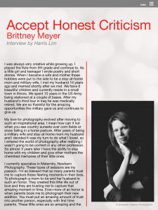 Interview with Brittney Meyer Page 1