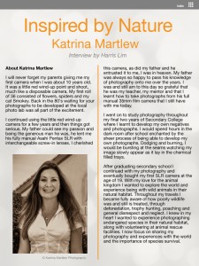 Interview with Katrina Martlew
