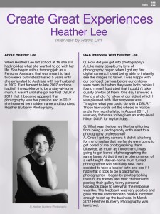 Interview with Heather Lee Page 1