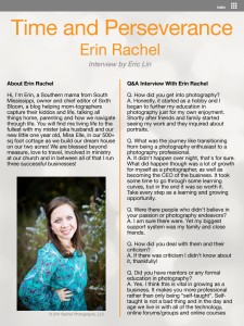 Interview with Erin Rachel page 1