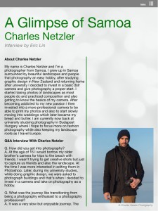 Interview with Charles Netzler page 1