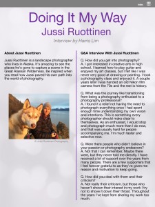 Interview with Jussi Ruottinen page 1