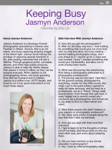 Interview with Jasmyn Anderson page 1