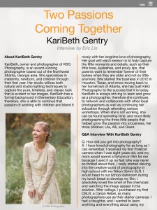 Interview with Karibeth Gentry page 1